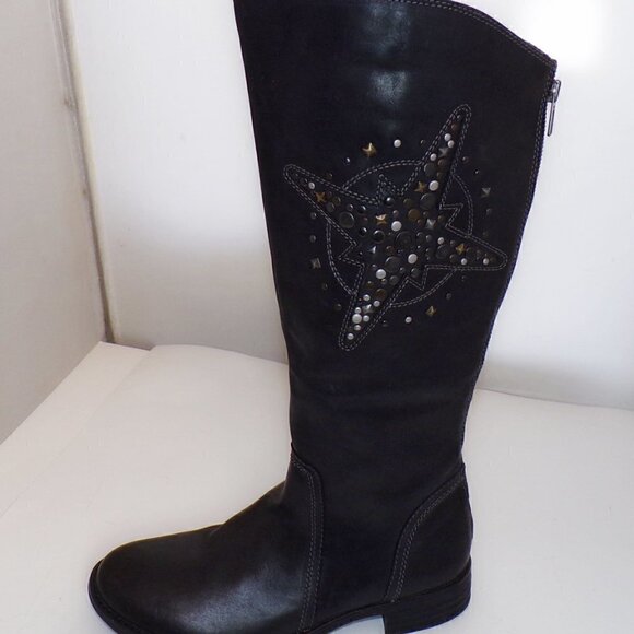 BUSSOLA Anthropologie Star Studded Riding Boots sz 38 7.5 NEW - Picture 3 of 10